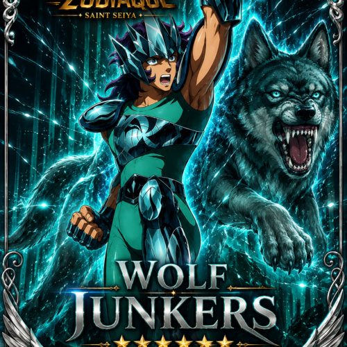 Tableau Métal Premium Junkers du Loup – Les Chevaliers du Zodiaque Saint Seiya