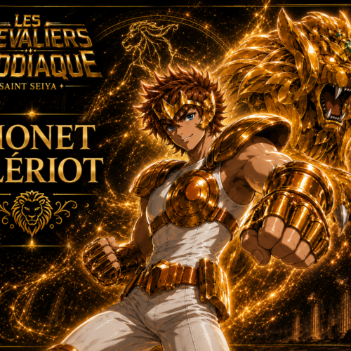 Tableau Métal Premium Lionet Blériot – Les Chevaliers du Zodiaque Saint Seiya