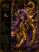 Tableau Métal Premium Milo du Scorpion – Chevalier d'Or Saint Seiya Les Chevaliers du Zodiaque