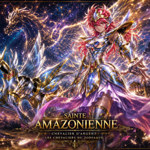 Tableau Métal Premium Sainte Amazone – Les Chevaliers du Zodiaque | Saint Seiya