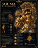Tableau Métal Premium Souma du Petit Lion – Saint Seiya Omega Les Chevaliers du Zodiaque