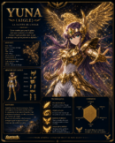 Tableau Métal Premium Yuna de l'Aigle – Saint Seiya Omega Les Chevaliers du Zodiaque