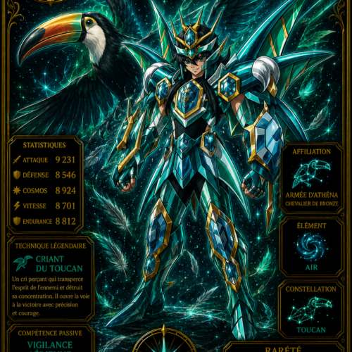 Toucan du Toucan – Carte Épique Saint Seiya Édition Divine Premium