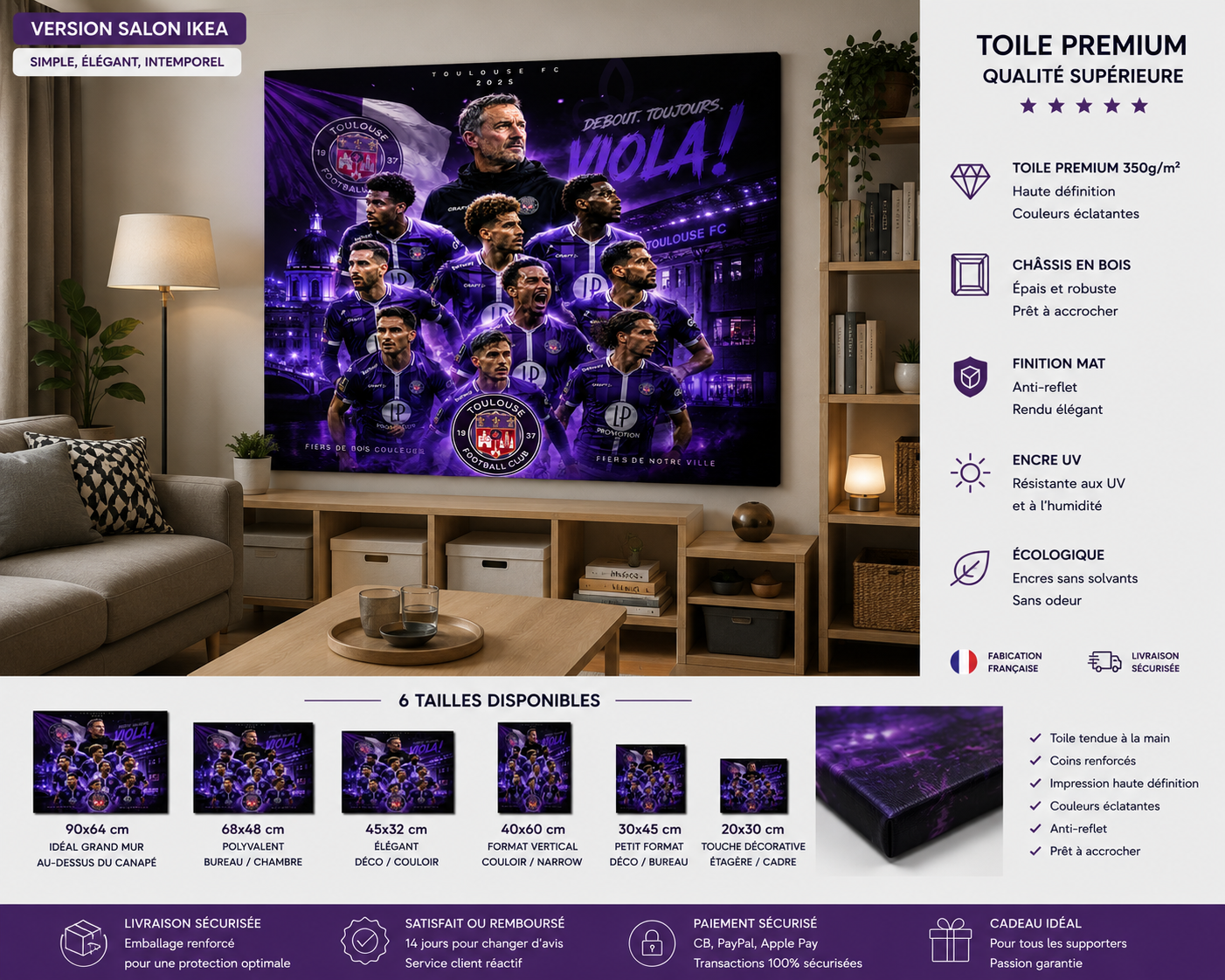 Tableau Métal Toulouse – Saison 2025‑2026 – Image 3