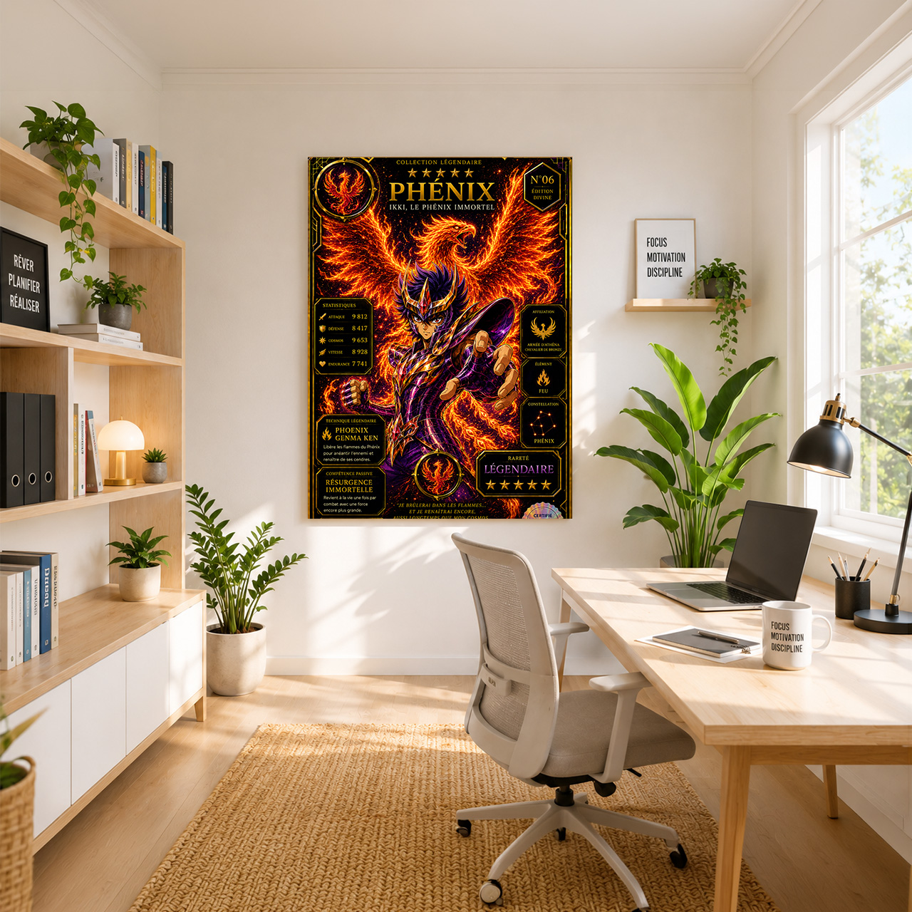 Ikki du Phénix – Carte Légendaire Saint Seiya | Édition Divine Premium – Image 4