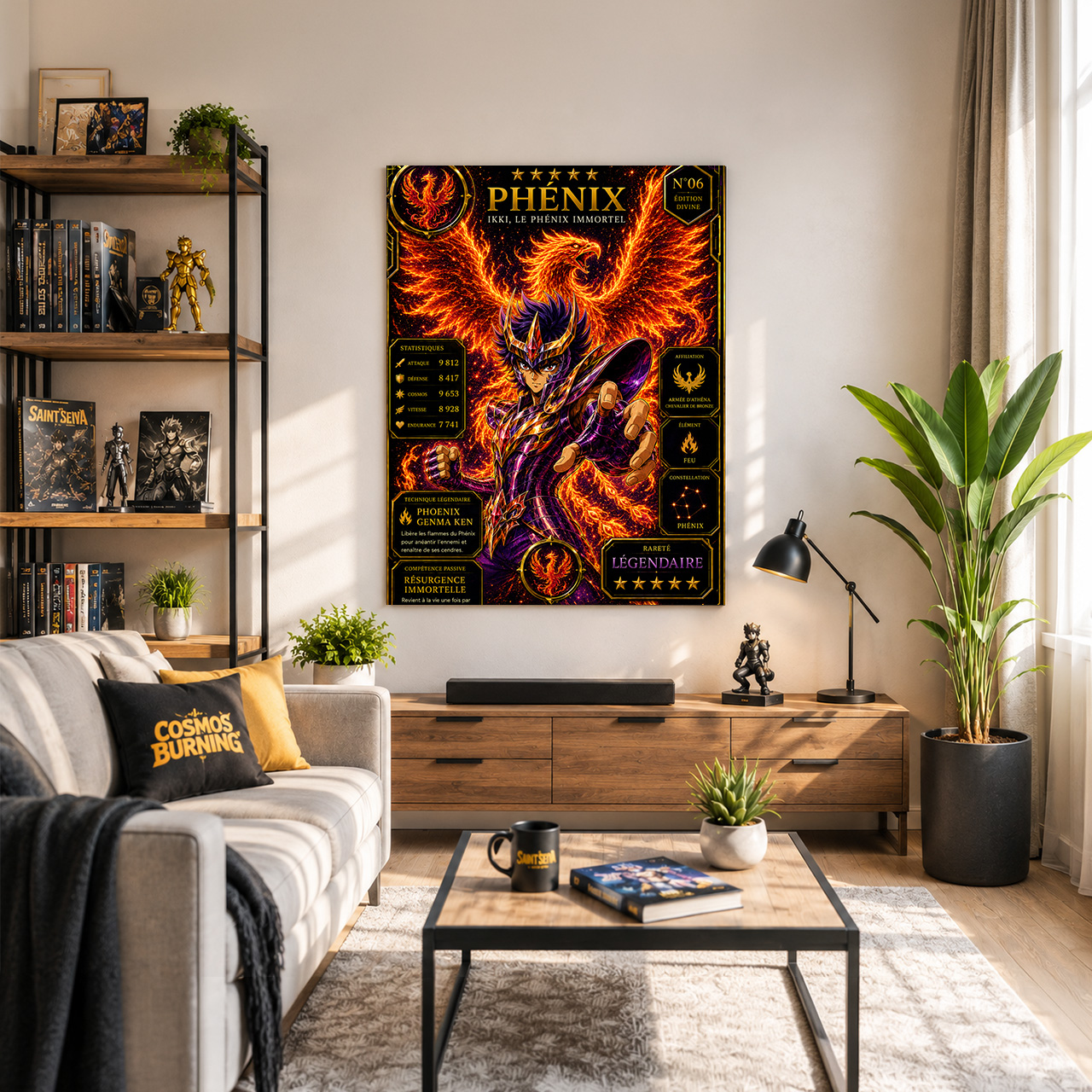 Ikki du Phénix – Carte Légendaire Saint Seiya | Édition Divine Premium – Image 3