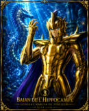 Tableau Métal Baian de l'Hippocampe Saint Seiya Général Marina Poploom