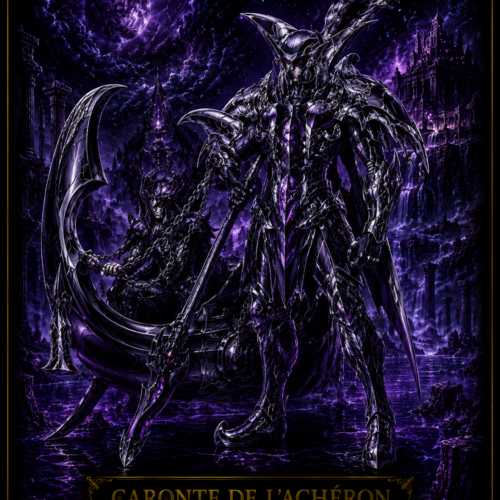Tableau Métal Caronte de l'Achéron – Spectre d'Hadès Saint Seiya Poploom