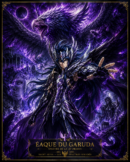 Tableau Métal Éaque du Garuda Saint Seiya Spectre d'Hadès Poploom