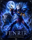 Tableau Métal Fenrir d'Alioth Saint Seiya Guerrier Divin d'Asgard Poploom