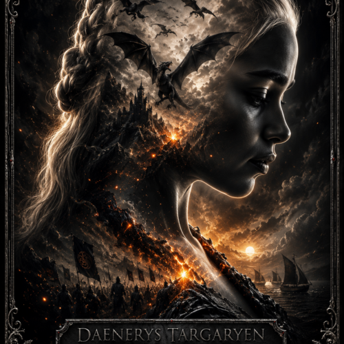 Tableau Métal Game of Thrones™ Collector – Daenerys Targaryen, Mère des Dragons
