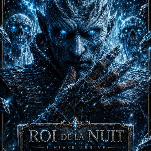 Tableau Métal Game of Thrones™ Collector – Le Roi de la Nuit « L'Hiver Arrive »