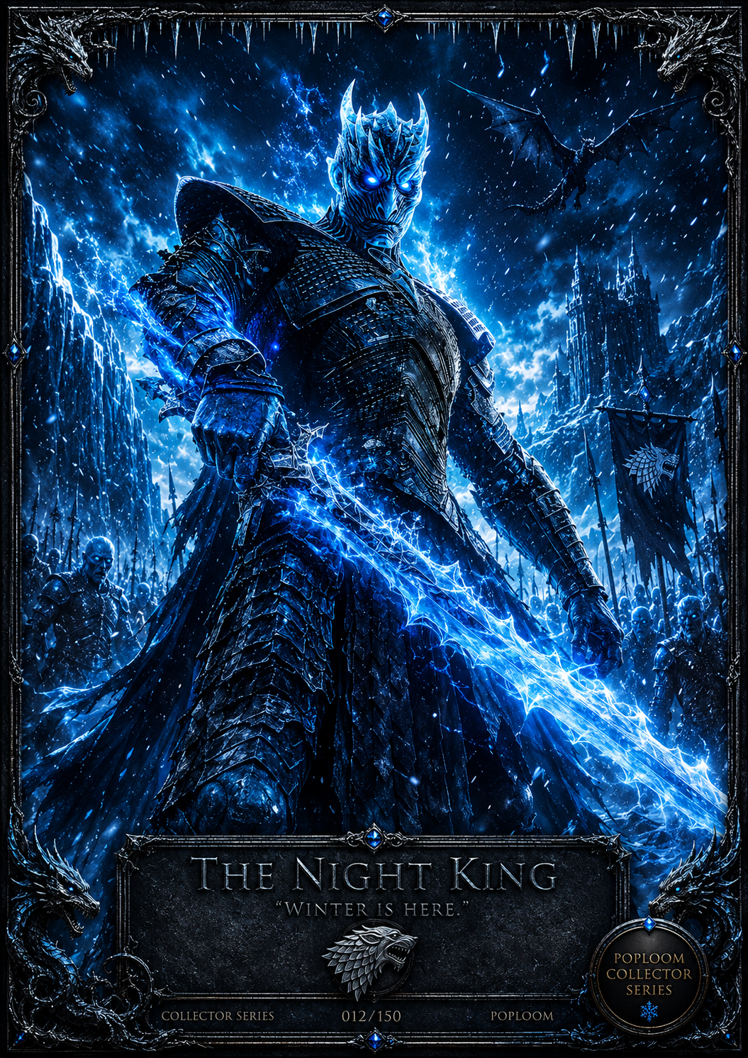 Tableau Métal Game of Thrones™ Collector – Le Roi de la Nuit