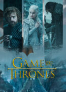 Tableau Métal Game of Thrones™ – Jon Snow, Daenerys & Tyrion Lannister