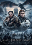 Tableau Métal Game of Thrones™ – Jon Snow, Sansa Stark et Fantôme