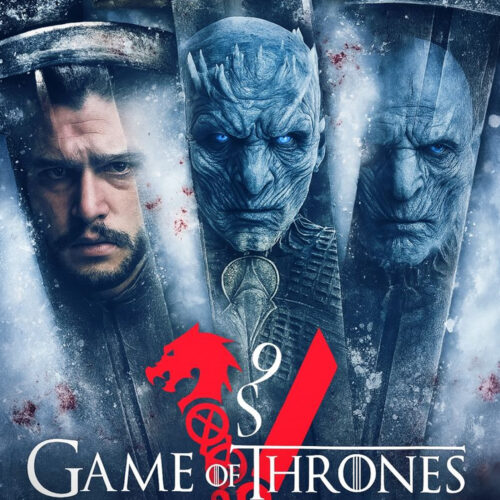 Tableau Métal Game of Thrones™ – Jon Snow face au Roi de la Nuit