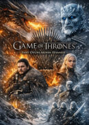 Tableau Métal Game of Thrones™ – Le Trône de Fer, Jon Snow, Daenerys et le Roi de la Nuit