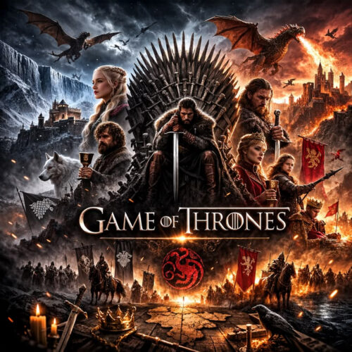 Tableau Métal Game of Thrones™ – Les Grandes Maisons de Westeros