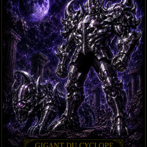 Tableau Métal Gigant du Cyclope – Spectre d'Hadès Saint Seiya Poploom