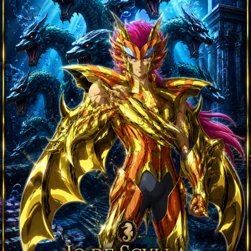 Tableau Métal Io de Scylla Saint Seiya Général Marina Poploom