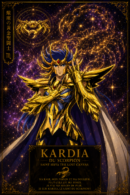Tableau Métal Kardia du Scorpion – Saint Seiya The Lost Canvas Chevalier d'Or du Scorpion Poploom