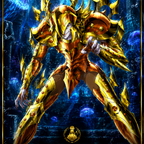Tableau Métal Kasa de Lyumnades Saint Seiya Général Marina Poploom
