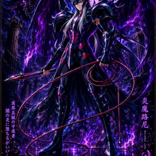 Tableau Métal Lune du Balrog – Spectre d'Hadès Saint Seiya Poploom