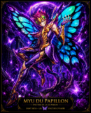 Tableau Métal Myu du Papillon – Spectre d'Hadès Saint Seiya Poploom