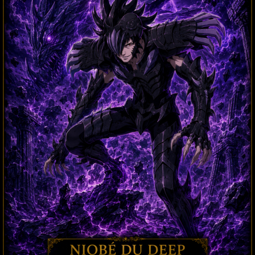 Tableau Métal Niobé du Deep – Spectre d'Hadès Saint Seiya Poploom