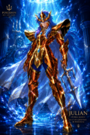 Tableau Métal Poséidon (Julian Solo) Saint Seiya Dieu des Mers Poploom