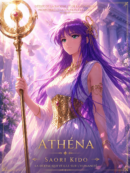 Tableau Métal Premium Athéna (Saori Kido) – Déesse de la Justice Saint Seiya