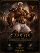 Tableau Métal Premium Cassios – Le Berserker au Cœur de Feu Saint Seiya