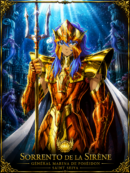Tableau Métal Sorrento de la Sirène Saint Seiya Général Marina Poploom