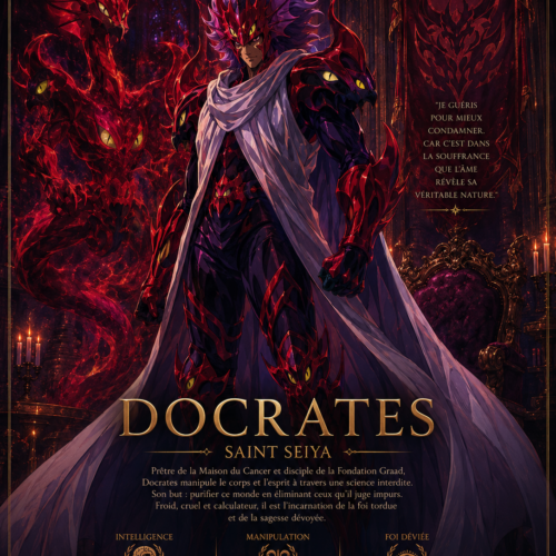 Tableau métal Docrates – Le Médecin des Ténèbres Saint Seiya
